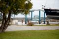 Boat lift at Beacon Bay Marina